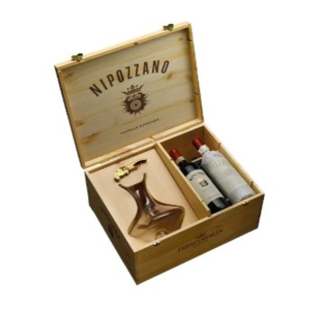 Cofanetto Lux Nipozzano & Montesodi + Decanter + Cavatappi - Frescobaldi