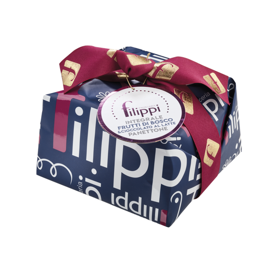 Panettone Filippi Farina integrale, frutti di bosco e cioccolato