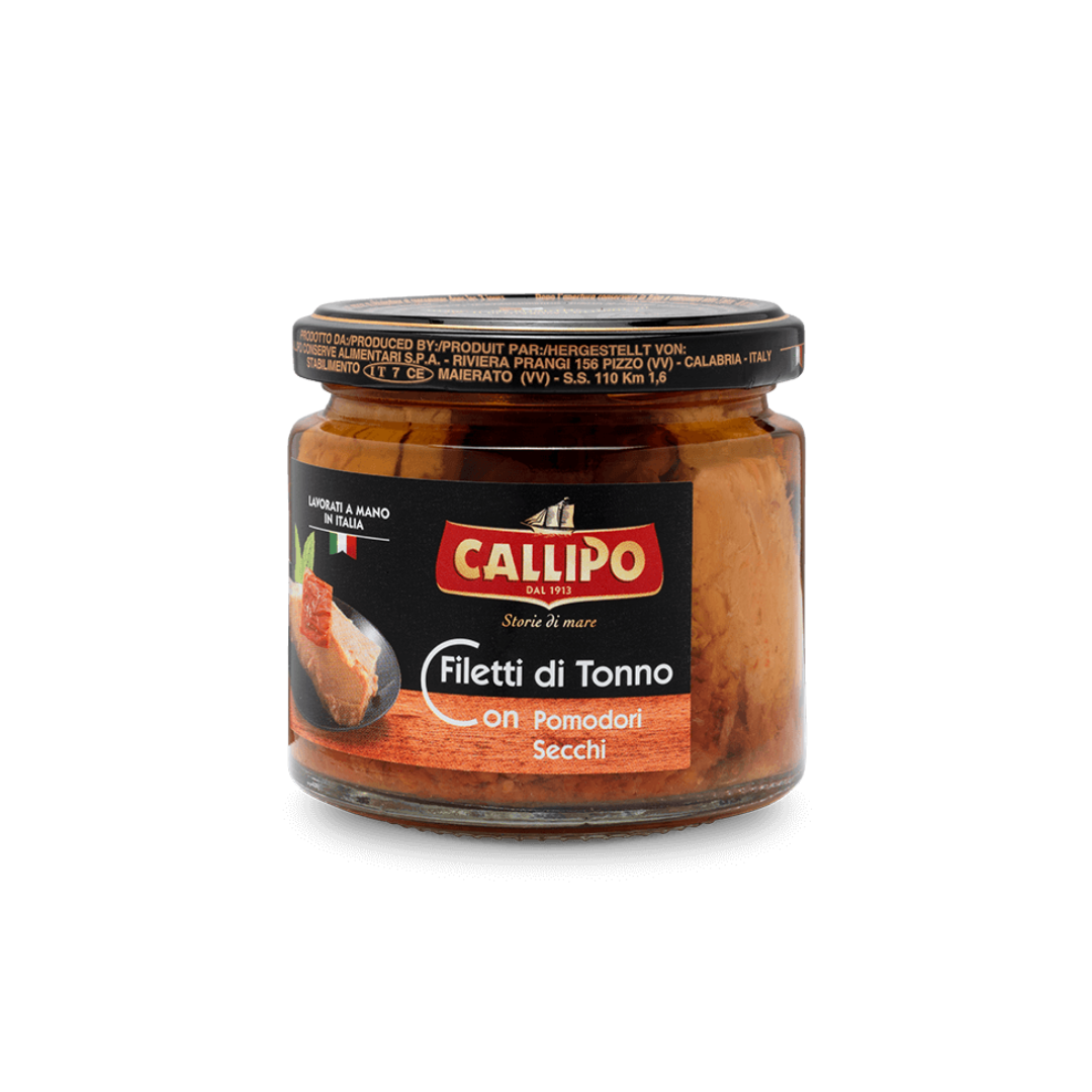 Filetti di tonno con pomodori secchi 200 gr - Callipo